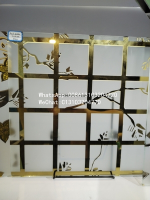 Dekoratives Glas Innenraum Ausgezeichnetes Badezimmer Außendekoration Solid 3,5 mm 4 mm Custom