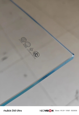 Ultra-Clear Flat Grind Polished Edge Glasblech